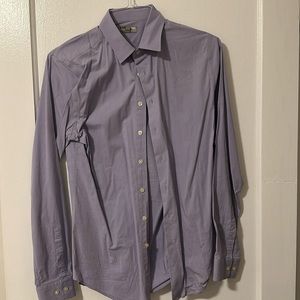 Purple express fitted dress shirt